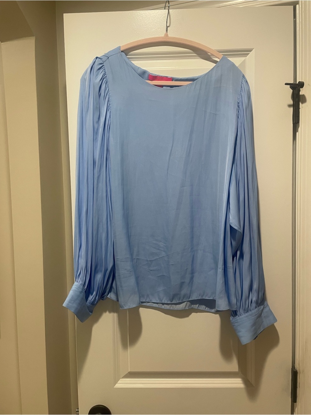 Lilly Pulitzer Light Blue Long Sleeve Pleated Blouse - Women